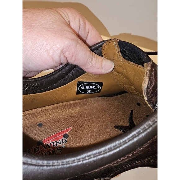 Red Wing Shoe Men 9D Stitchmax 8704 Safety Work Comfort Oxford Brown main image 11